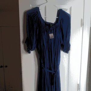 New Women's Ashley Stewart Blue Praire Style Dress (14/16)